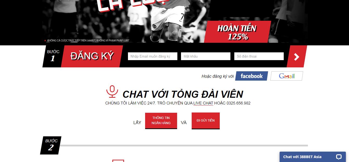 Đăng ký 388BET nhanh gọn trong 3 phút