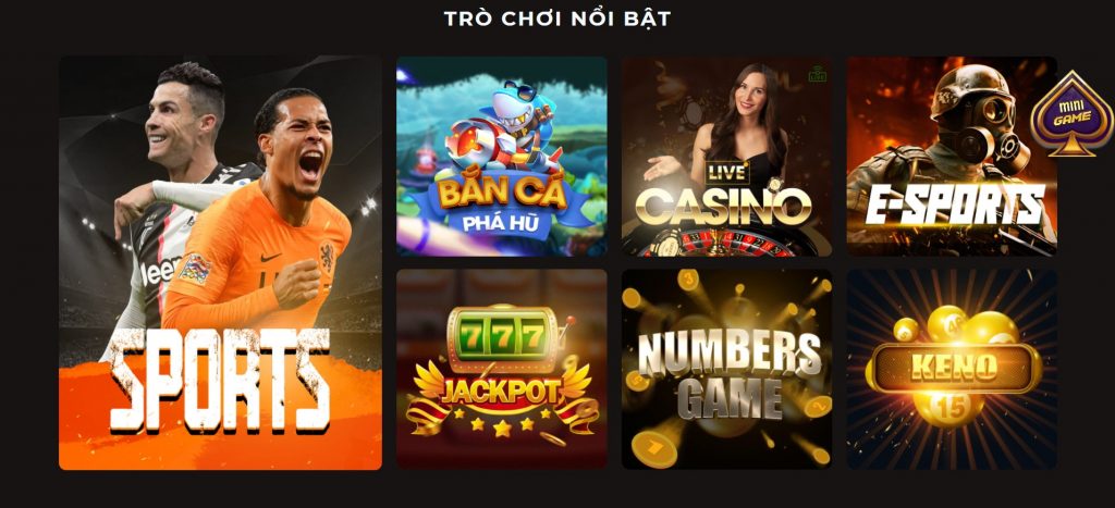 Kho game đồ sộ tại SV88