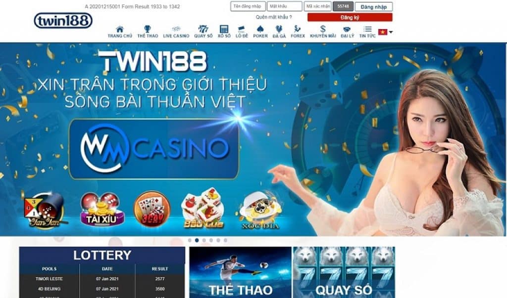 Nhà cái Twin188 ra đời vào năm 2018