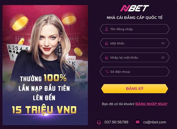 cách đăng ký tài khoản trên nbet