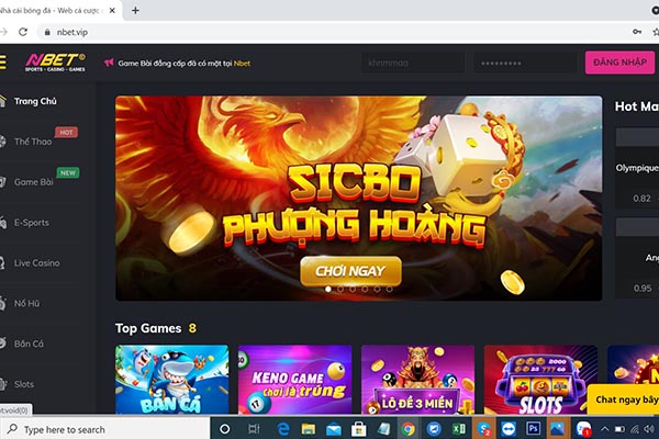 trải nghiệm chơi game trên nhà cái nbet