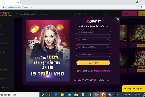 hướng dẫn cách đăng ký và chơi mậu binh trên nbet